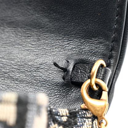 Christian Dior Oblique Nano Saddle Chain Pouch Blue 8 of 8