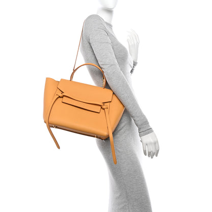 Celine Grained Calfskin Mini Belt Bag Amber 2 of 13