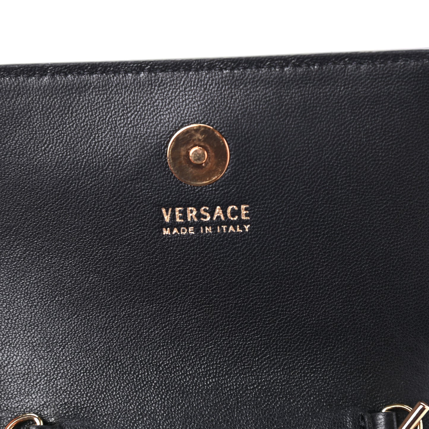 Vitello Mini Virtus Chain Clutch Black