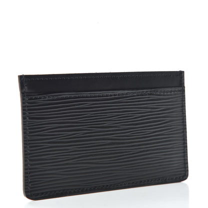 Louis Vuitton Epi Card Holder Black 3 of 7