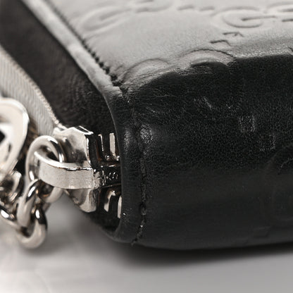Gucci Guccissima Large Twins Zip Around Wallet Black 7 of 8