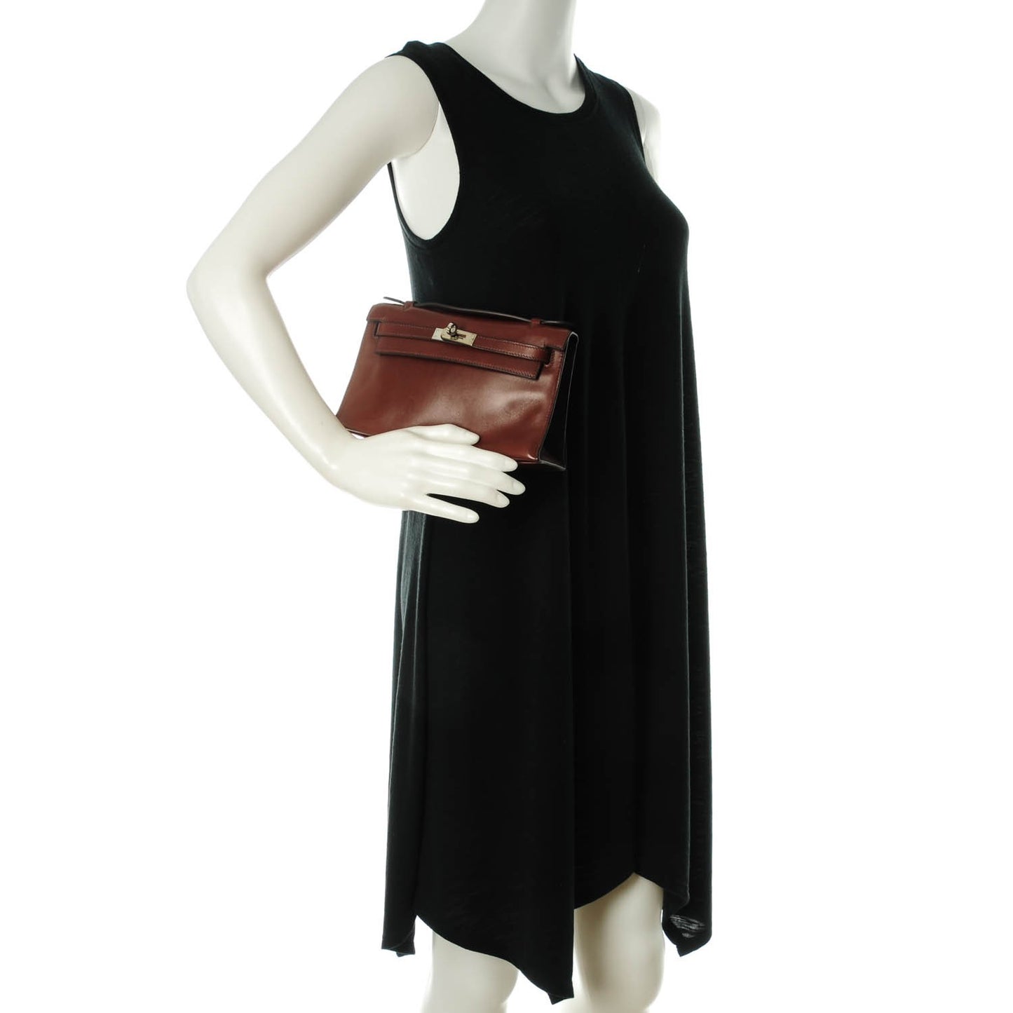 Evercalf Kelly Pochette Clutch Havane