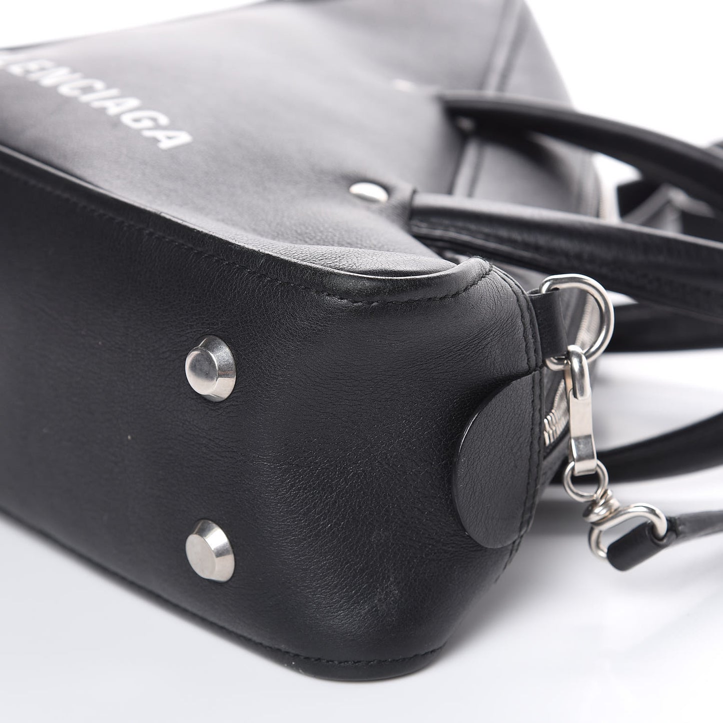 Calfskin S Triangle Duffle Black