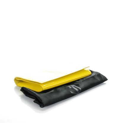 Saint Laurent Patent Calfskin Monogram Large Belle De Jour Clutch Yellow 4 of 7