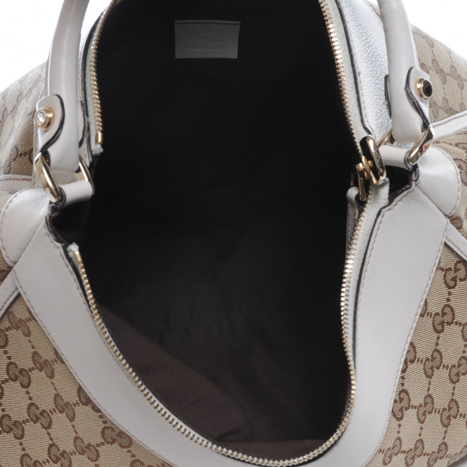 Gucci Monogram D Gold Large Hobo Off White 5 of 8