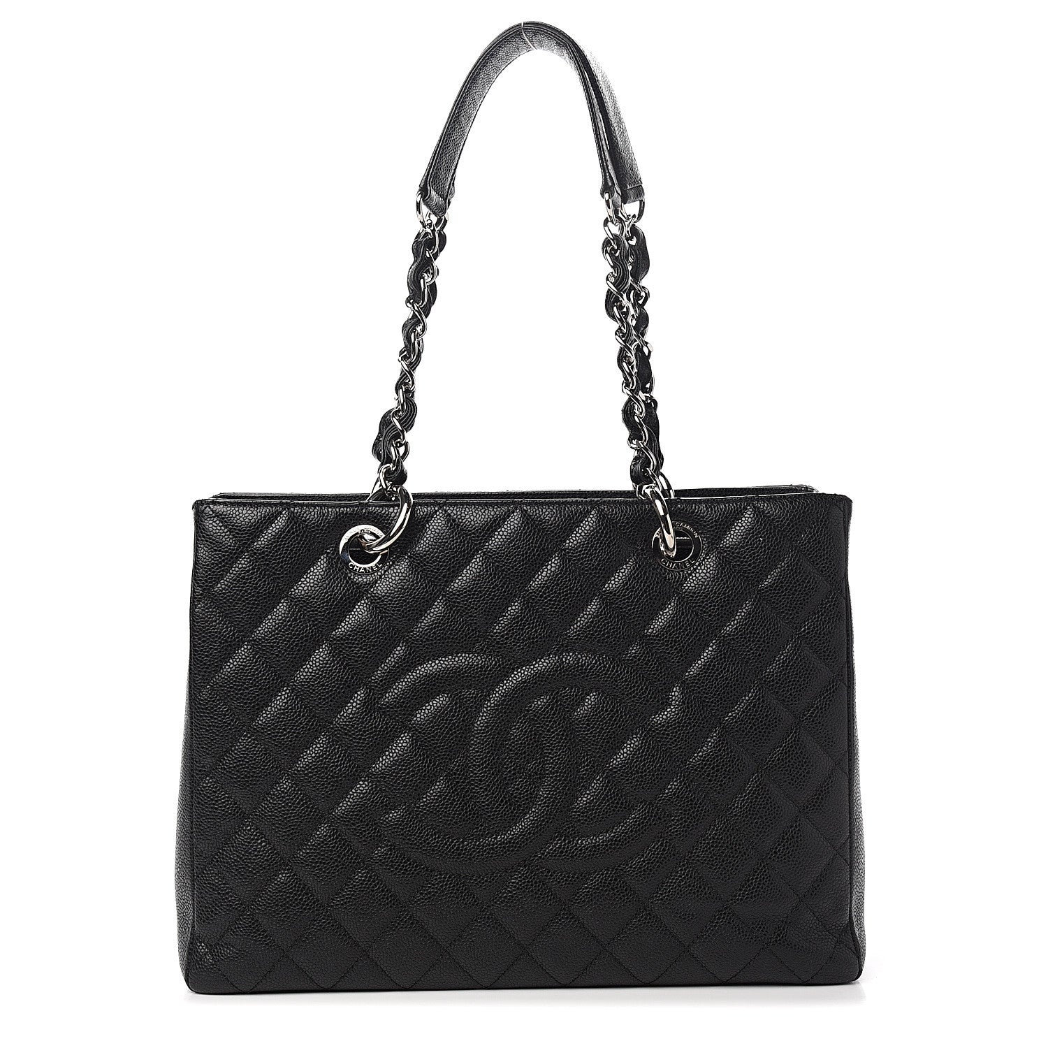 Chanel Caviar Quilted Grand Shopping Tote GST Black 1 of 10