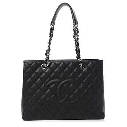 Chanel Caviar Quilted Grand Shopping Tote GST Black 1 of 10