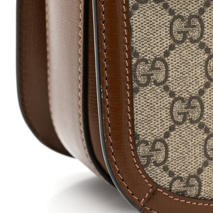 Gucci GG Supreme Monogram Horsebit 1955 Shoulder Bag Beige Brown Sugar 11 of 14