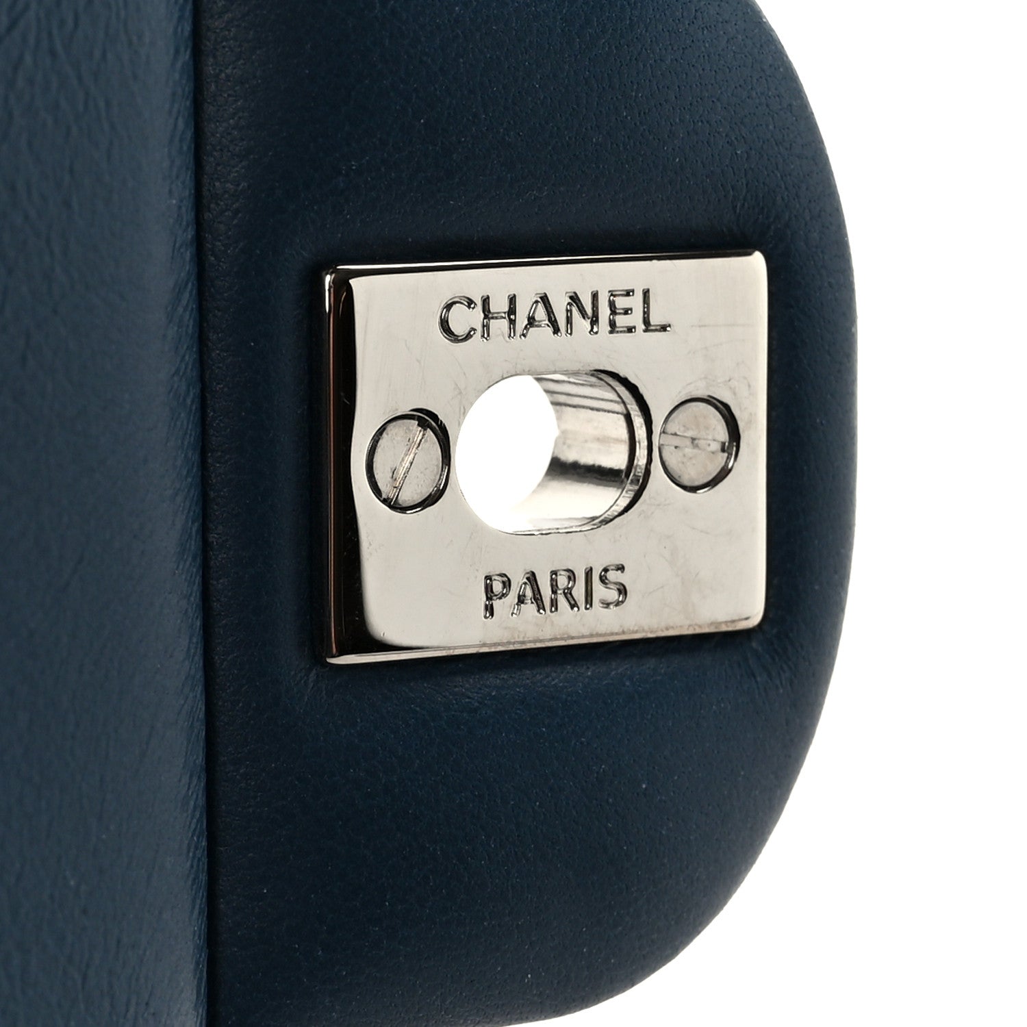Chanel Lambskin Quilted Mini Rectangular Flap Blue 6 of 11