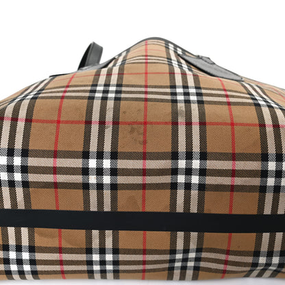 Burberry Vintage Check Medium The Giant Reversible Tote Antique Yellow Bright Red 18 of 20