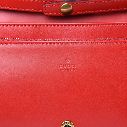 Gucci Calfskin Lady Web Convertible Wallet Hibiscus Red 6 of 9