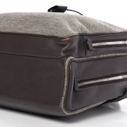 Hermes Toile Trousse Caleche Express Travel Chocolate 8 of 9