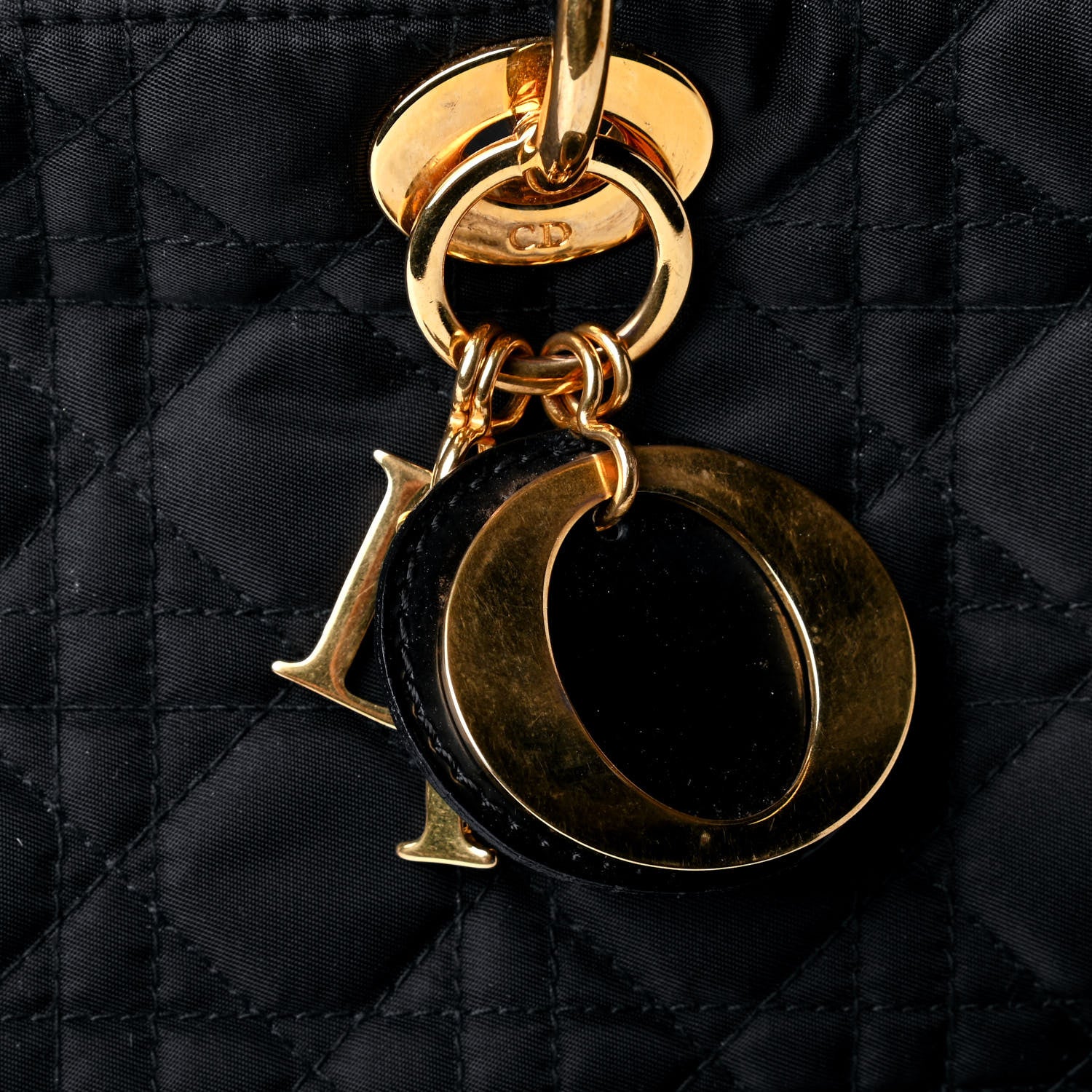 Christian Dior Nylon Cannage Large Lady Dior Black 8 of 8