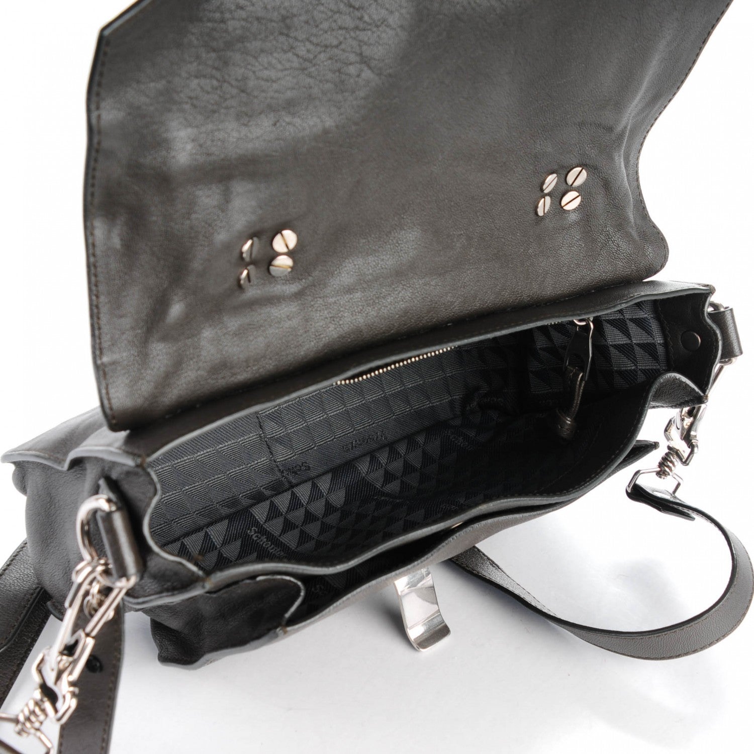Proenza Schouler Lambskin Tiny PS1 Satchel Black 5 of 8