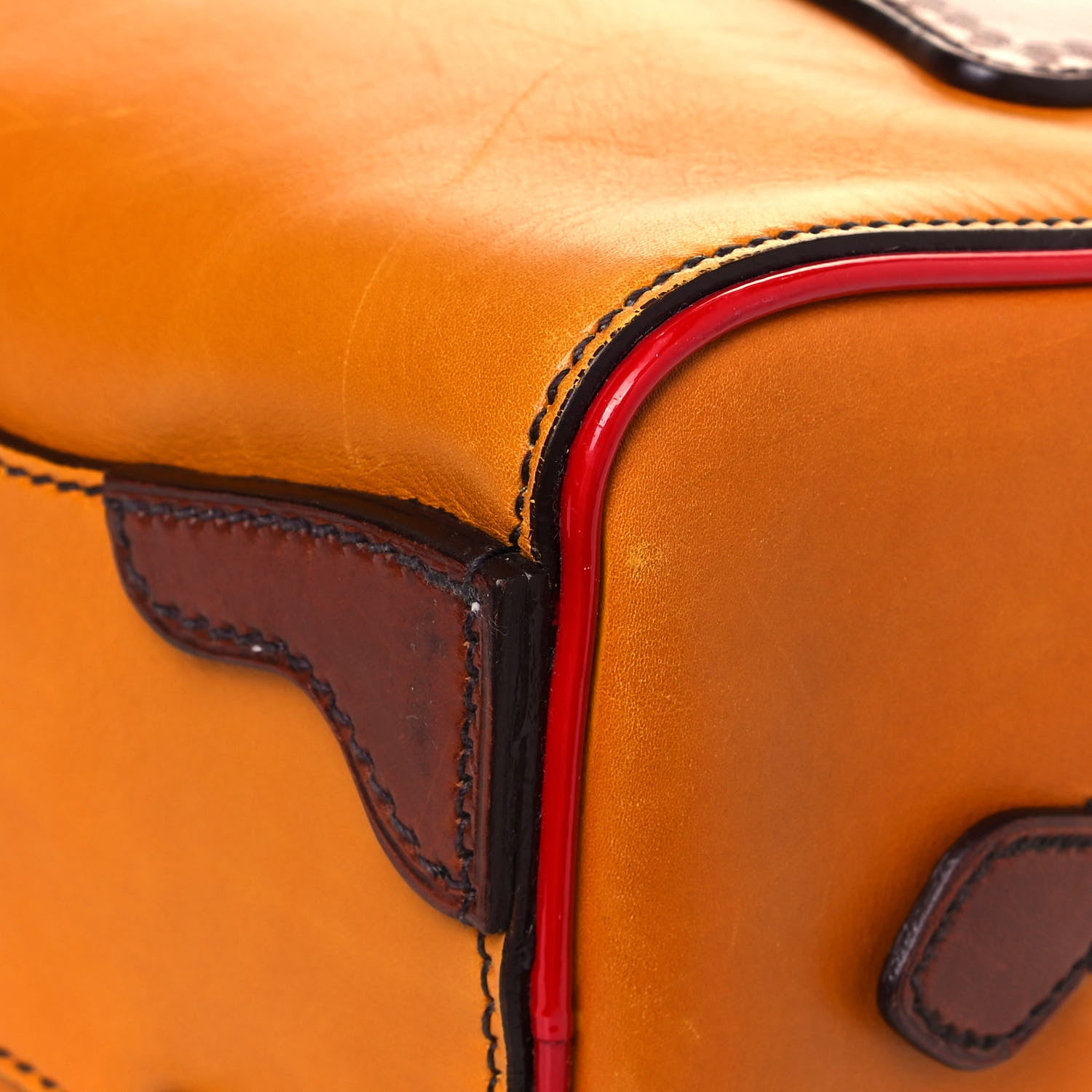 Prada Vitello Bowler Orange 8 of 19
