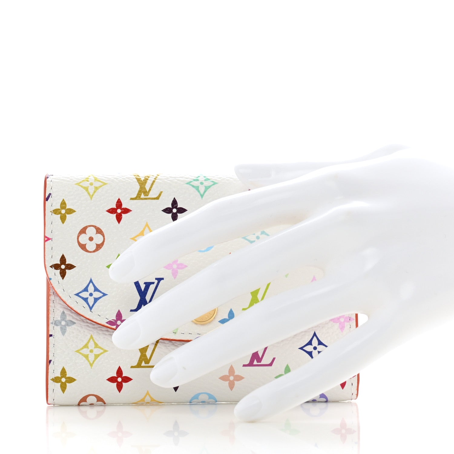 Louis Vuitton LV X TM Monogram Multicolor Rosalie Coin Purse White Kawaii Pink 2 of 7