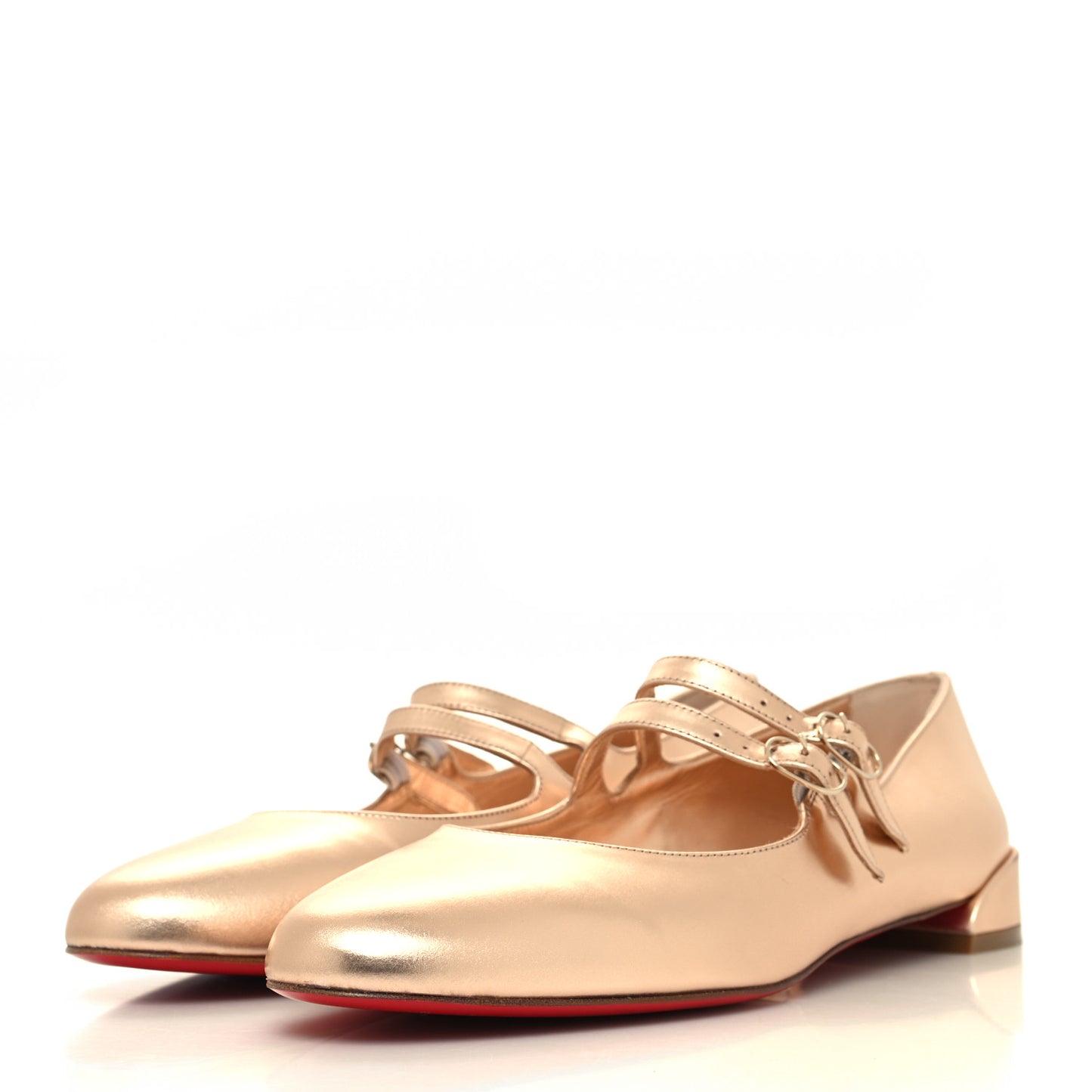 Nappa Metallic Sweet Jane Flats 40.5 Beige