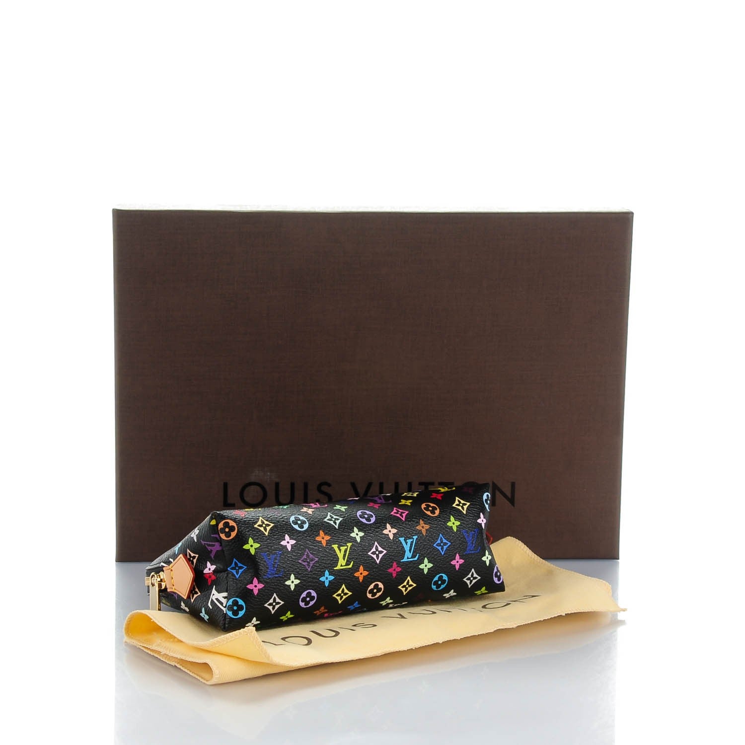 Louis Vuitton Monogram Multicolor Cosmetic Pouch Black Grenade 4 of 7