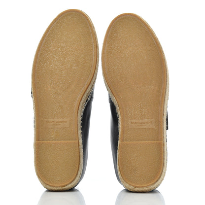 Saint Laurent Lambskin Mens Espadrilles 40.5 Black 5 of 16