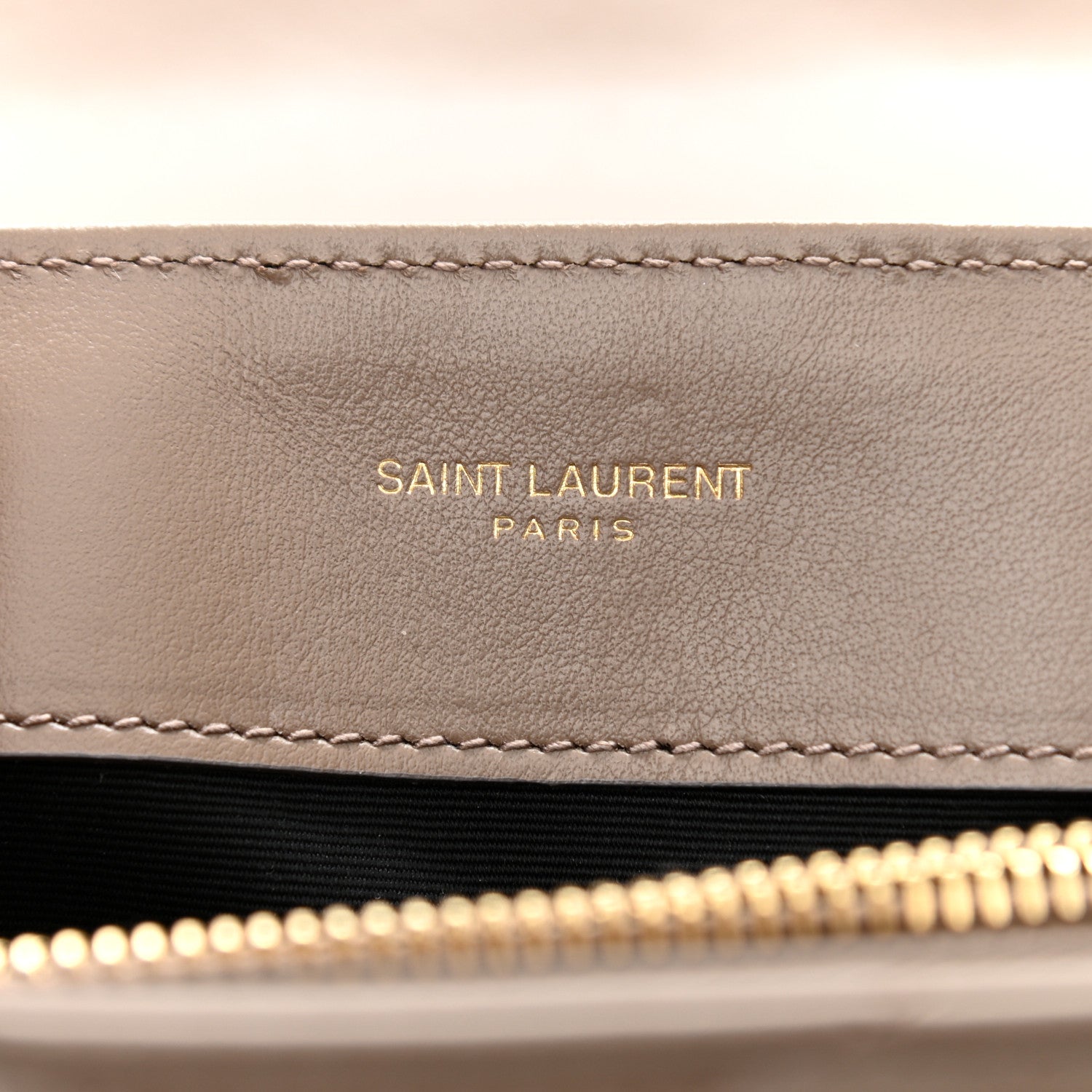 Saint Laurent Calfskin Y Quilted Monogram Small Loulou Chain Satchel Taupe 6 of 11