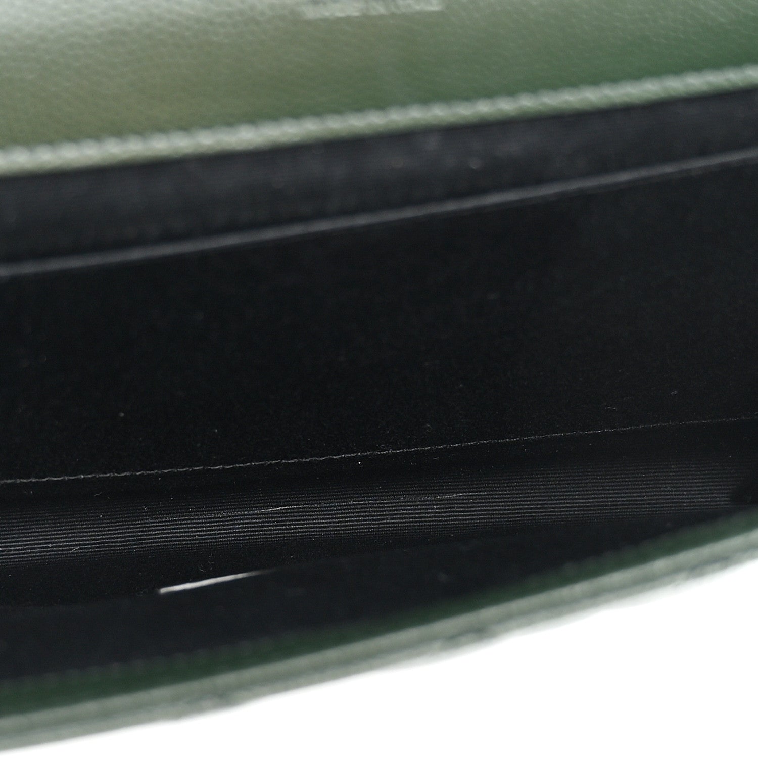 Saint Laurent Grain De Poudre Textured Mixed Matelasse Triquilt Monogram Clutch Vert Fonce 5 of 8