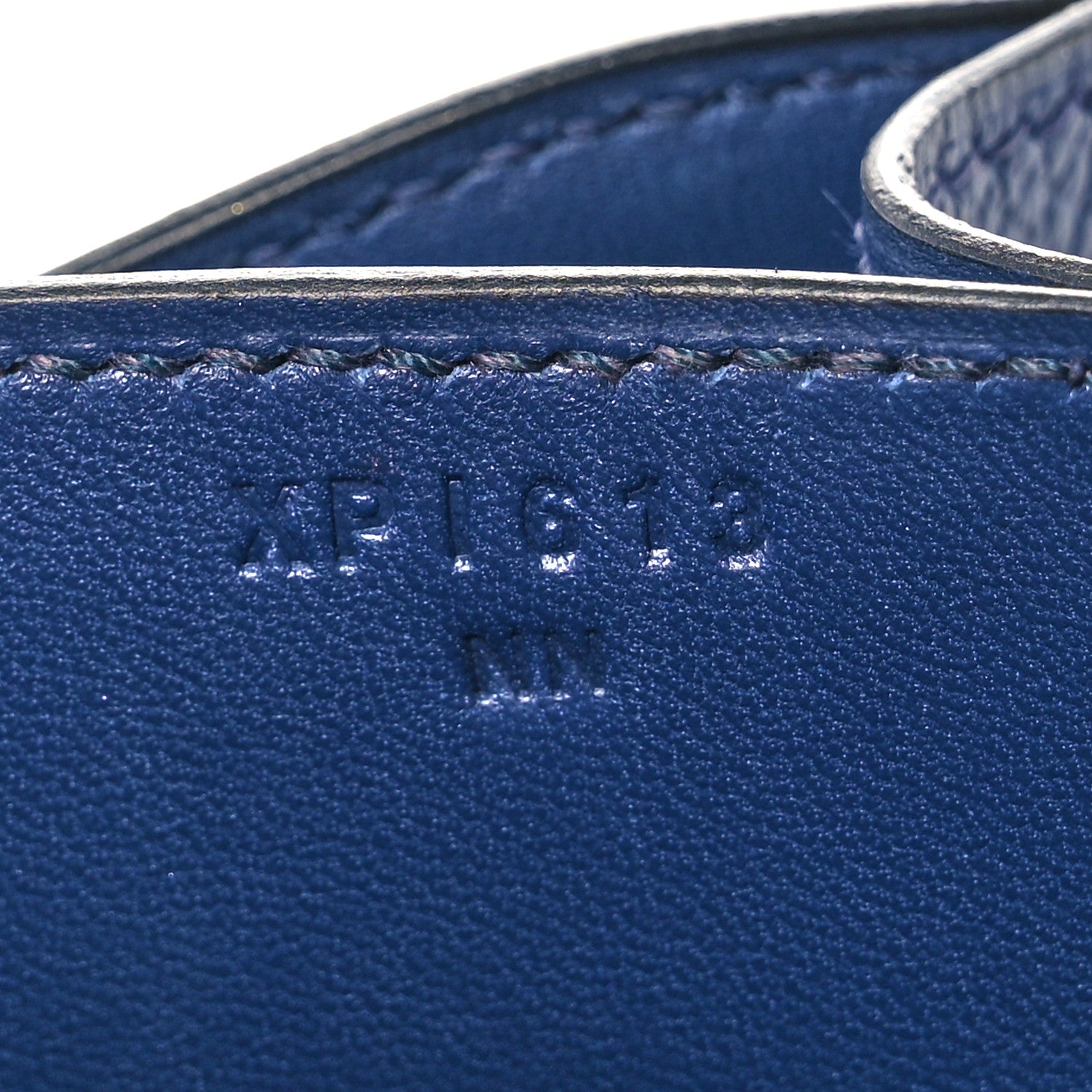Hermes Epsom Enamel Constance 18 Bleu Saphir Orange Poppy 7 of 10