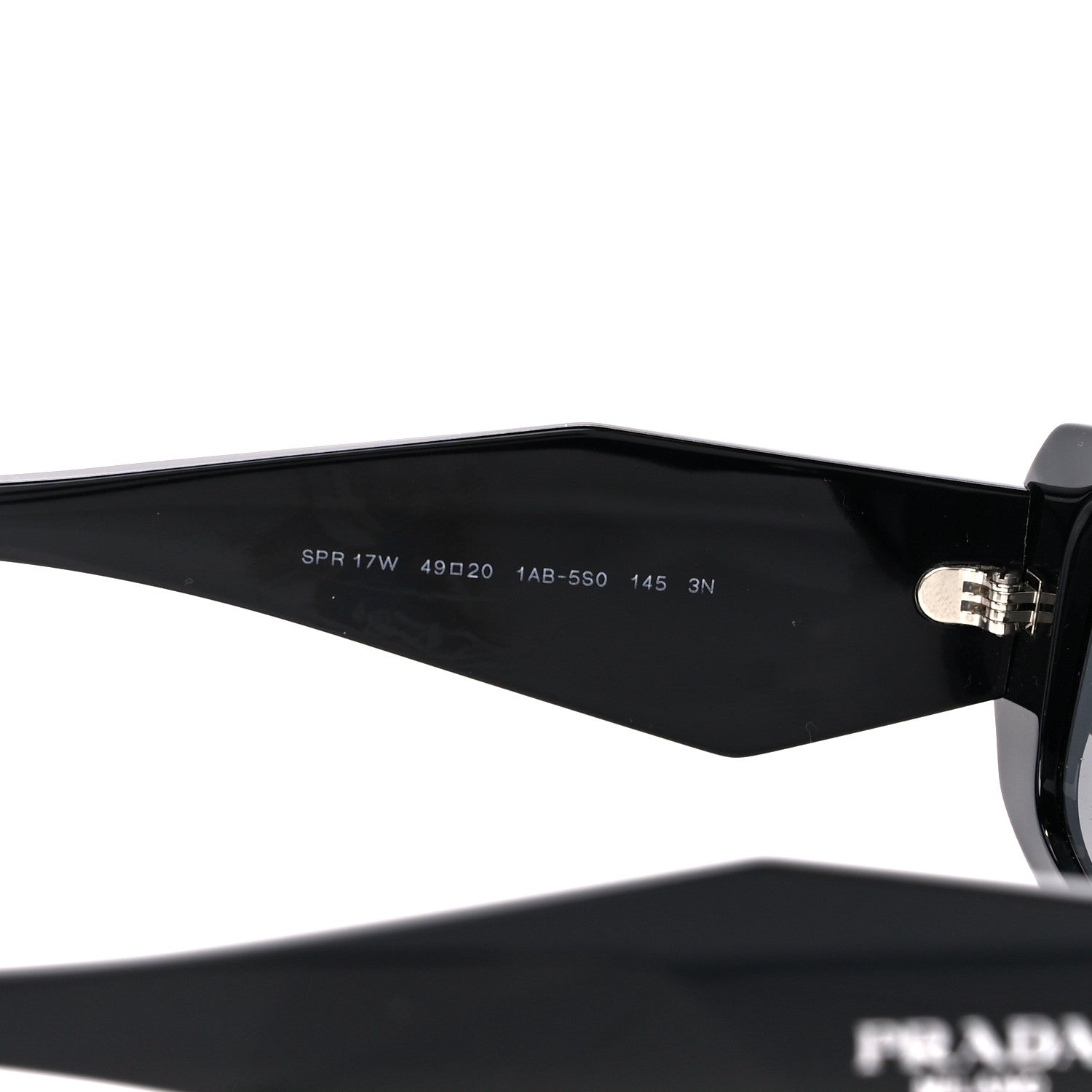 Prada Acetate Symbole Sunglasses SPR 17W Black 5 of 8