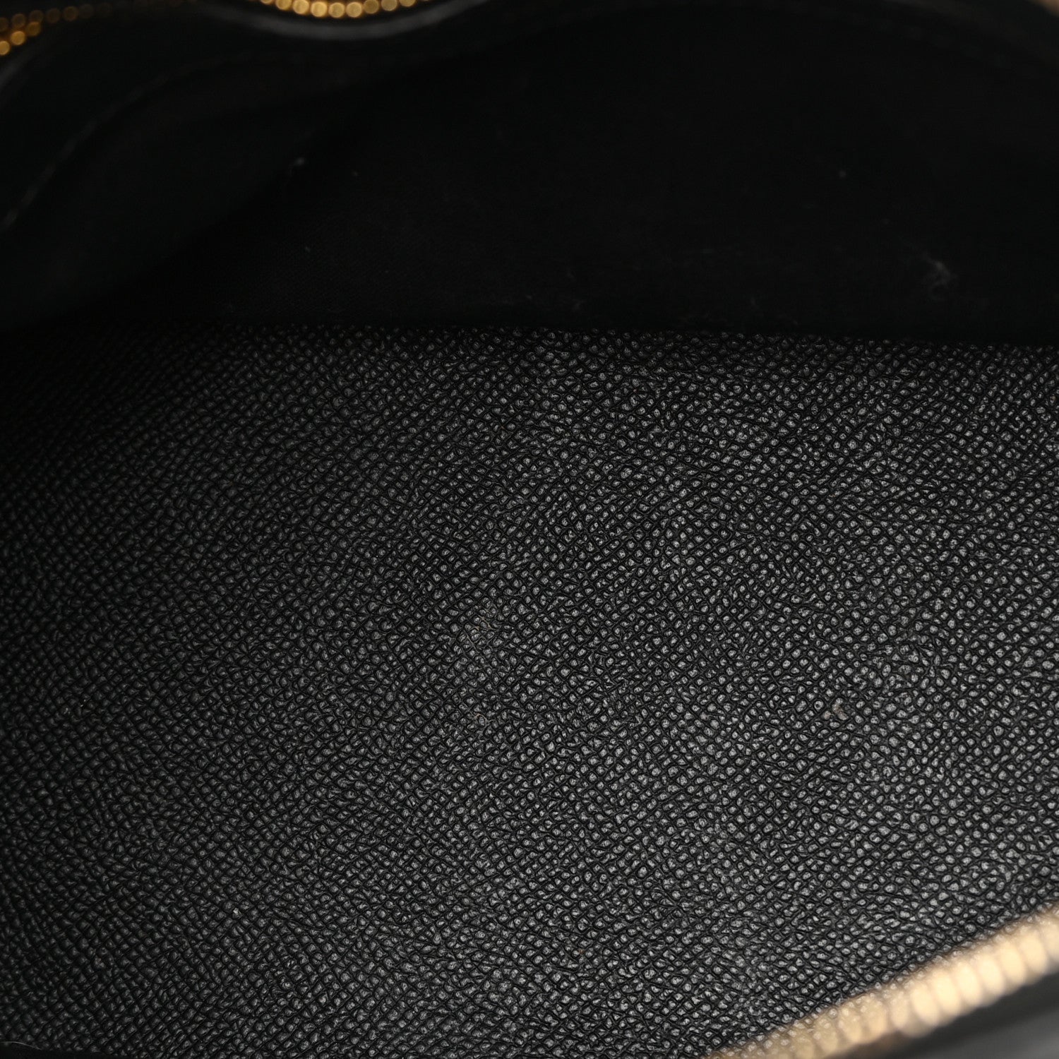 Balenciaga Signature Grained Calfskin Logo S Ville Top Handle Bag Black White 12 of 19