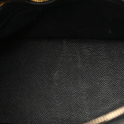 Balenciaga Signature Grained Calfskin Logo S Ville Top Handle Bag Black White 12 of 19