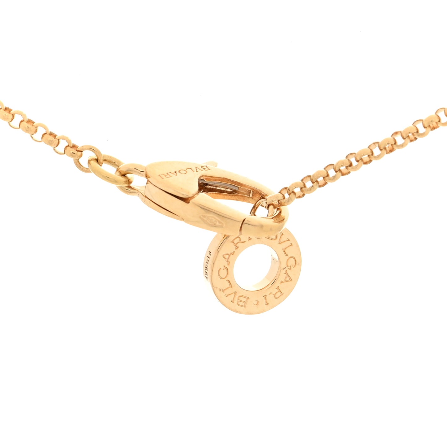 18K Yellow Gold Black Onyx BVLGARI BVLGARI Pendant Necklace