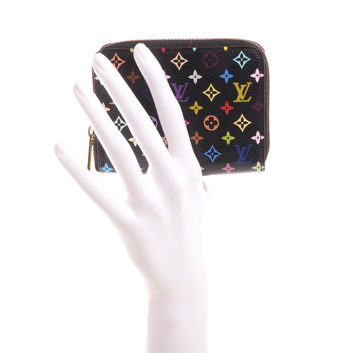 Monogram Multicolor Zippy Coin Purse Black