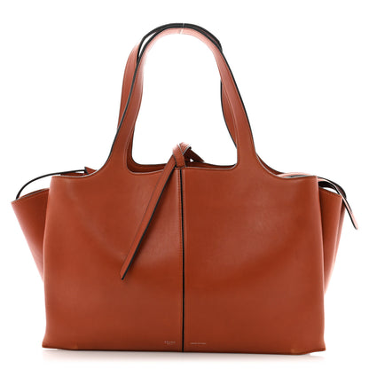 Celine Calfskin Medium Tri-Fold Bag Brick 1 of 13