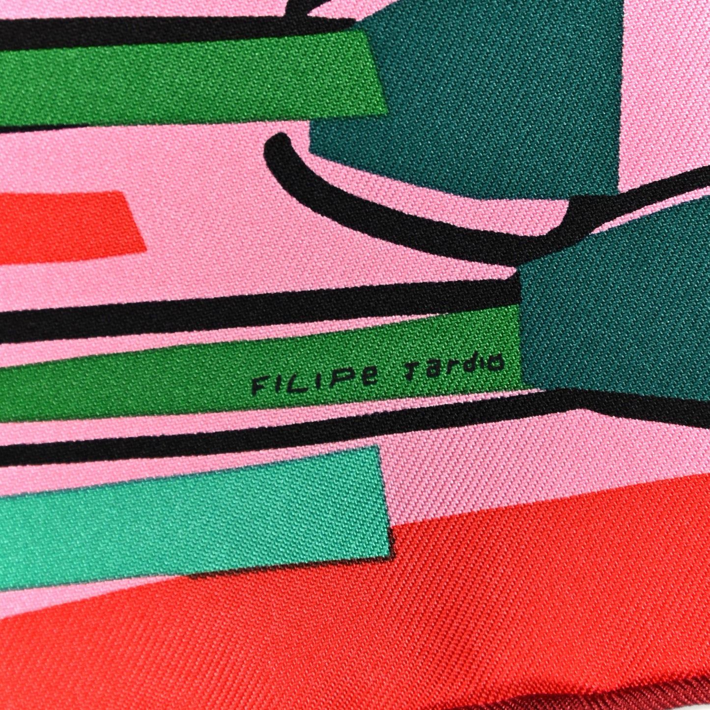 Silk Sea Surf and Fun Scarf 45 Rose Bleu Vert