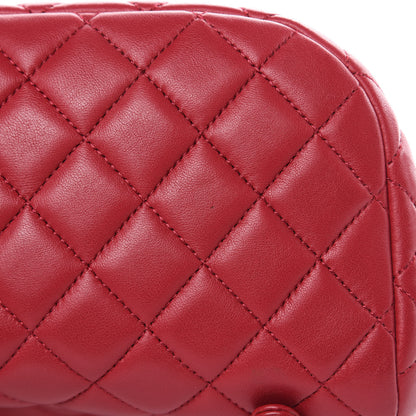 Chanel Lambskin Quilted Small Urban Spirit Backpack Dark Pink 10 of 16