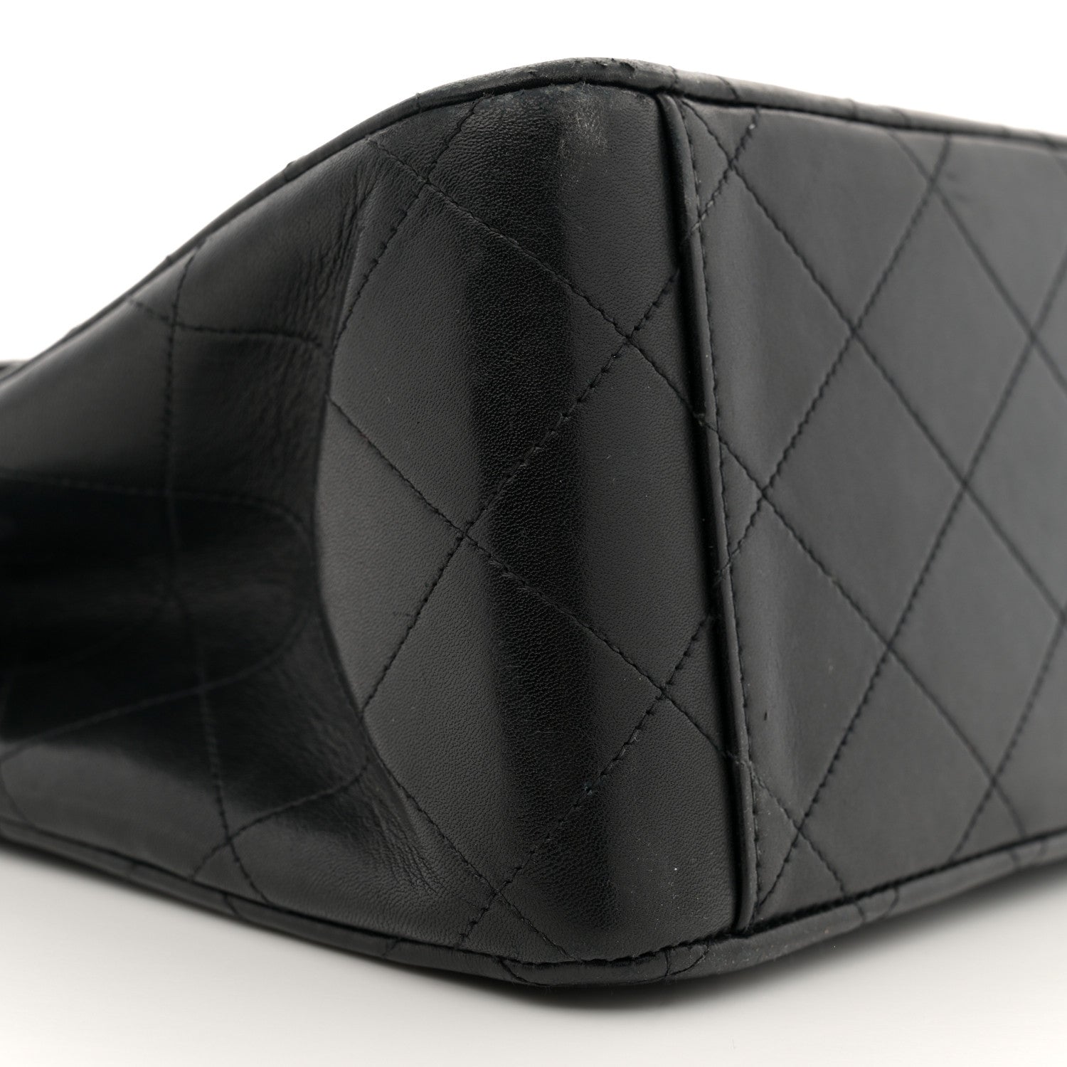 Chanel Lambskin Quilted XL Jumbo Single Flap Black 9 of 14