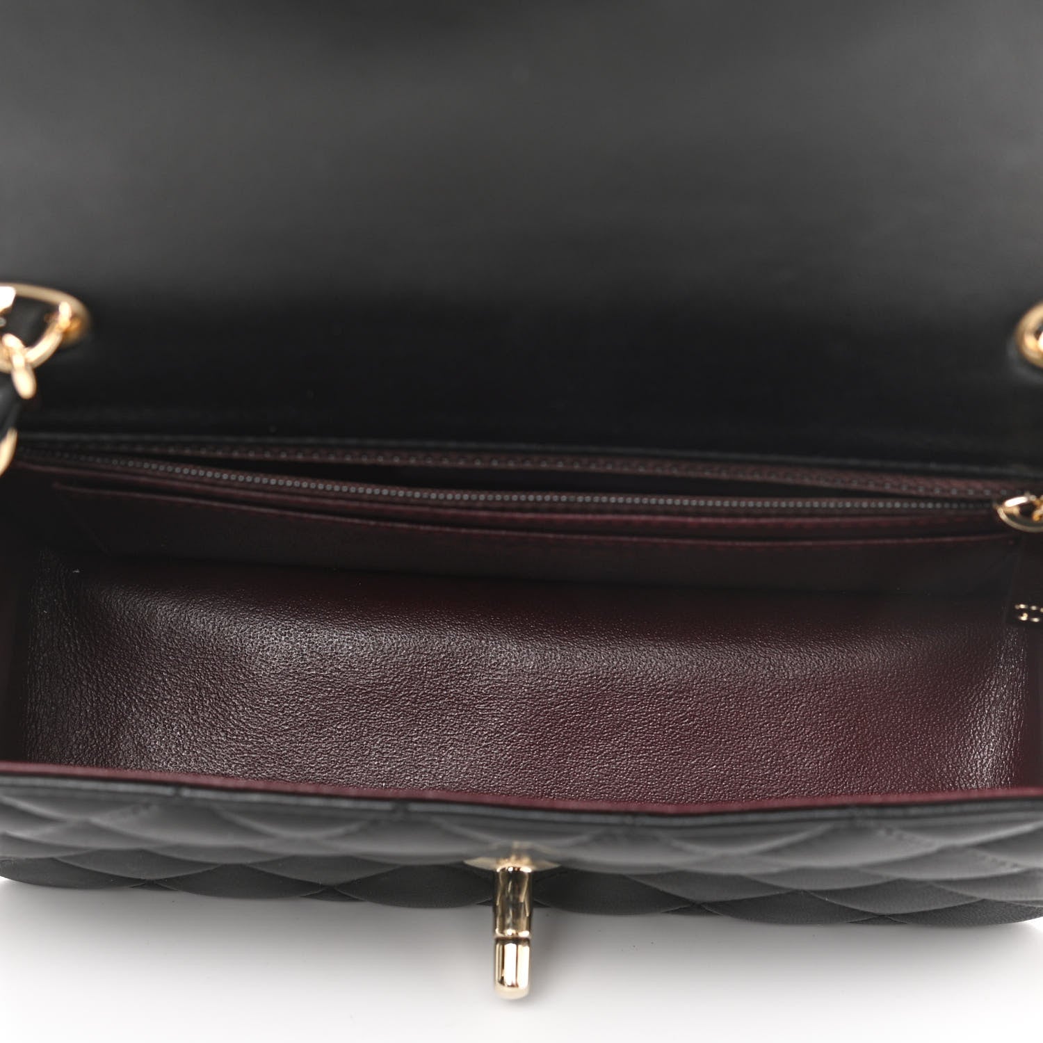 Chanel Lambskin Quilted Mini Rectangular Flap Black 5 of 11