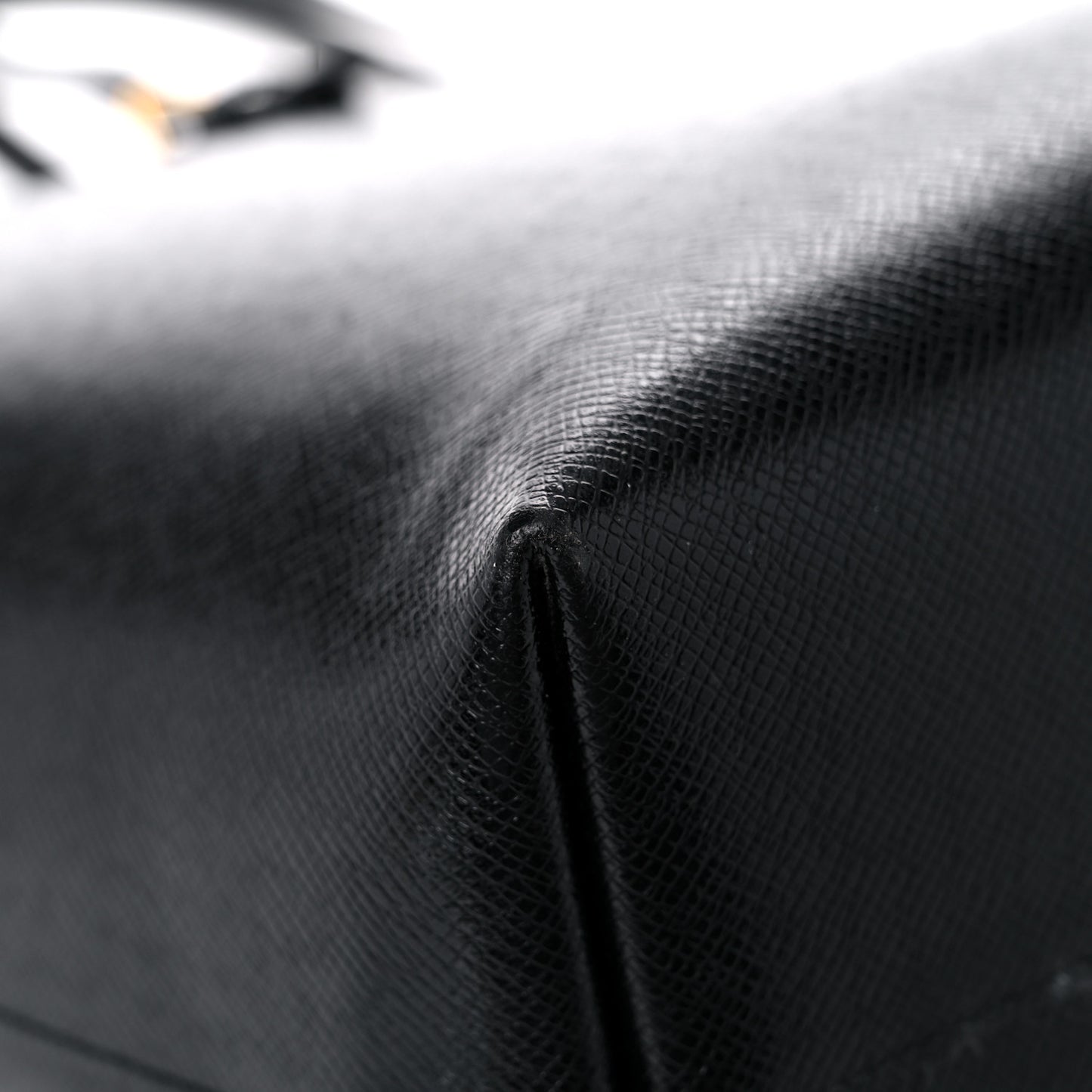 Calfskin Large Shopping Tote Black