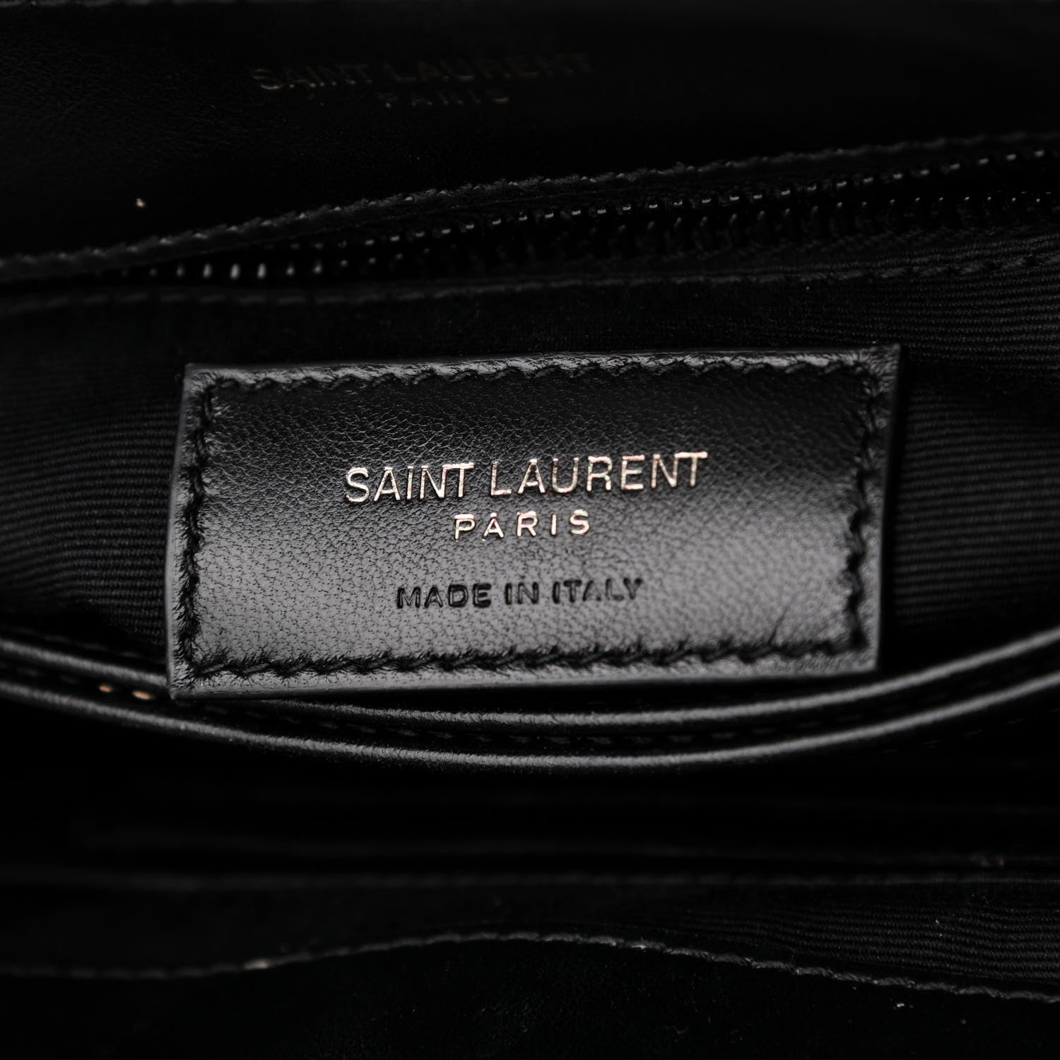 Saint Laurent Calfskin Y Quilted Monogram Toy Loulou Crossbody Bag Black 7 of 13