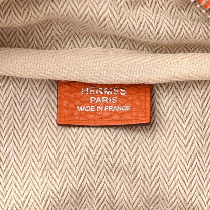 Hermes Taurillon Clemence Victoria II 35 Orange 6 of 13