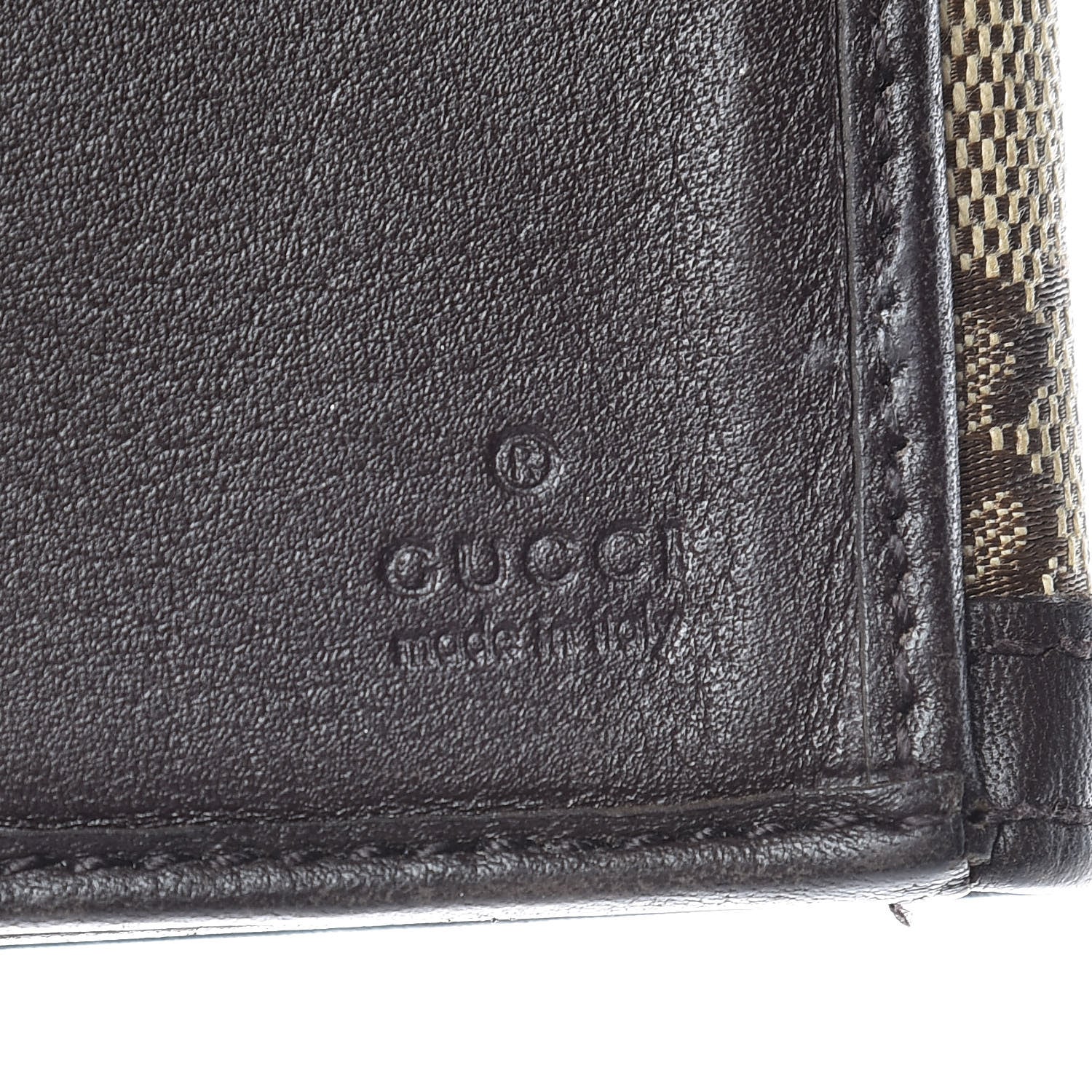 Gucci Monogram Margaux Calfskin Sukey Continental Organizer Wallet Beige Ebony Cocoa 7 of 12