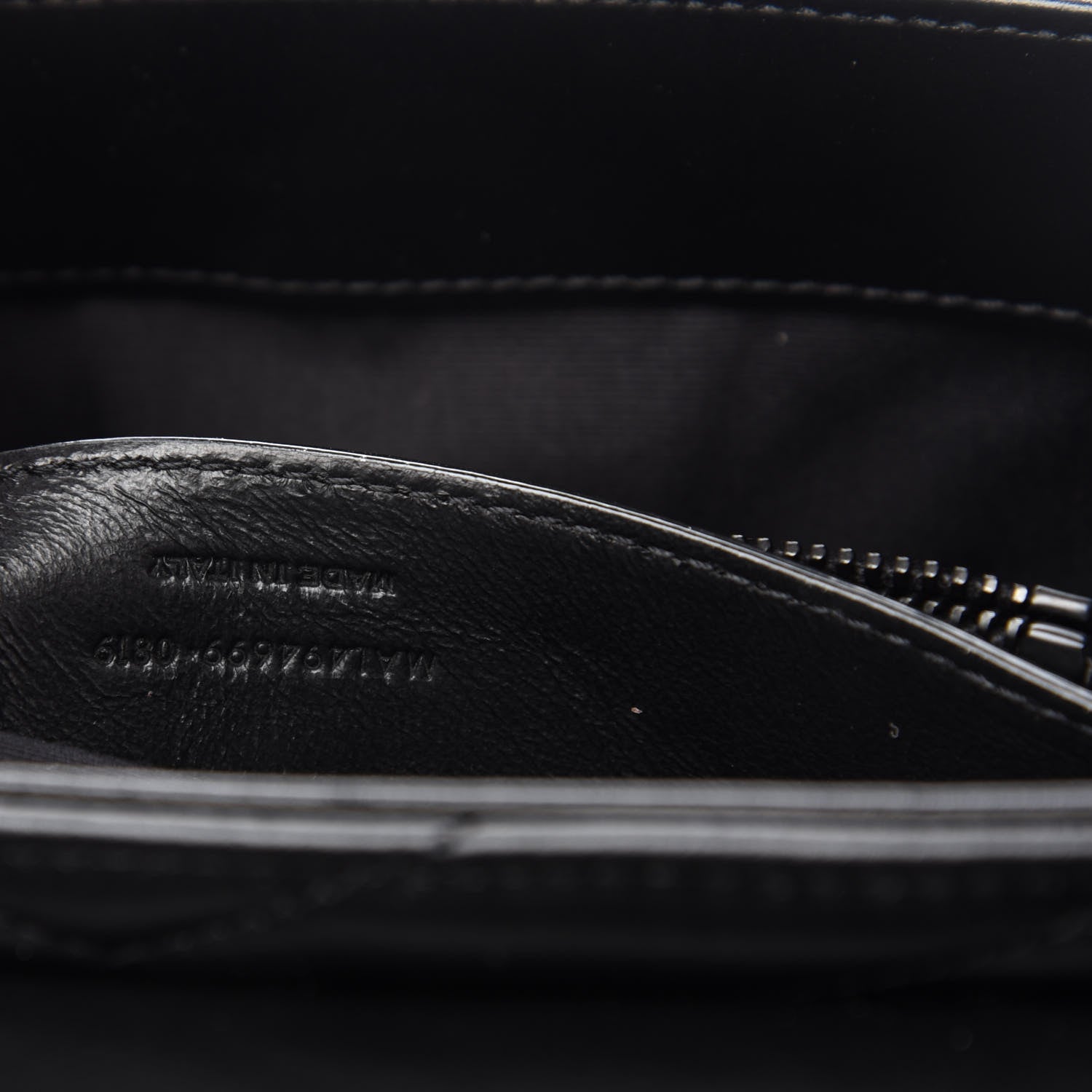 Saint Laurent Calfskin Y Quilted Monogram Small Loulou Chain Satchel Black 10 of 11
