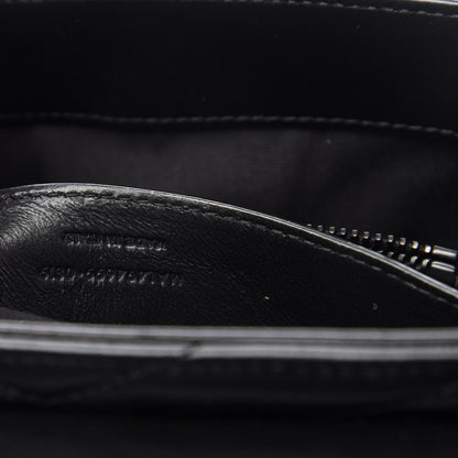 Saint Laurent Calfskin Y Quilted Monogram Small Loulou Chain Satchel Black 10 of 11