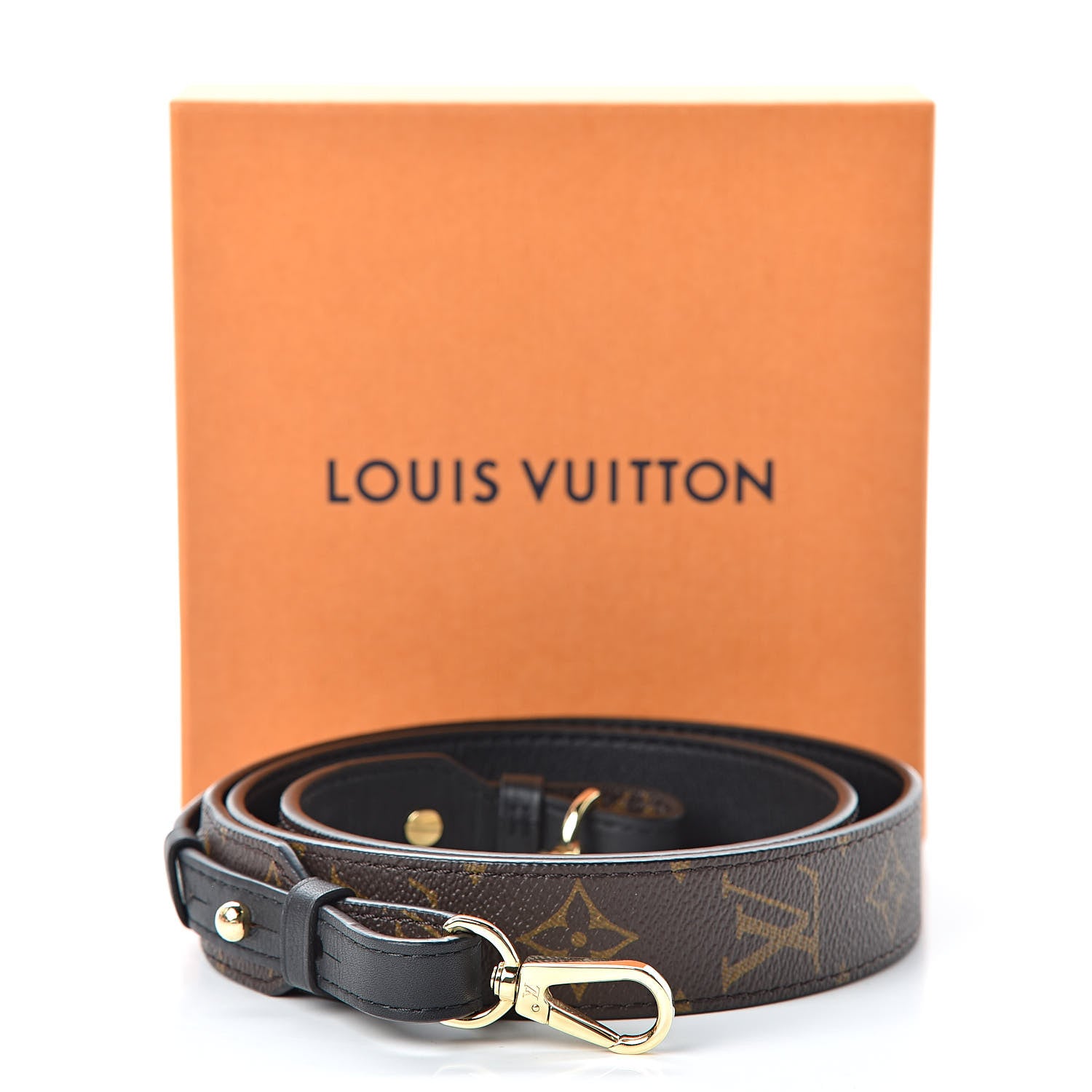 Louis Vuitton Monogram Bandouliere Shoulder Strap XL Black 5 of 5