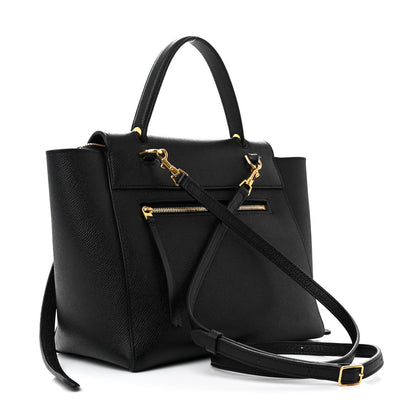 Celine Grained Calfskin Micro Belt Bag Black 3 of 12