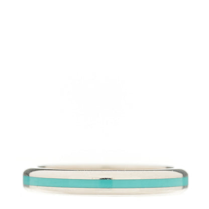 Tiffany Sterling Silver Enamel Stackable Ring Blue 52 6 3 of 5