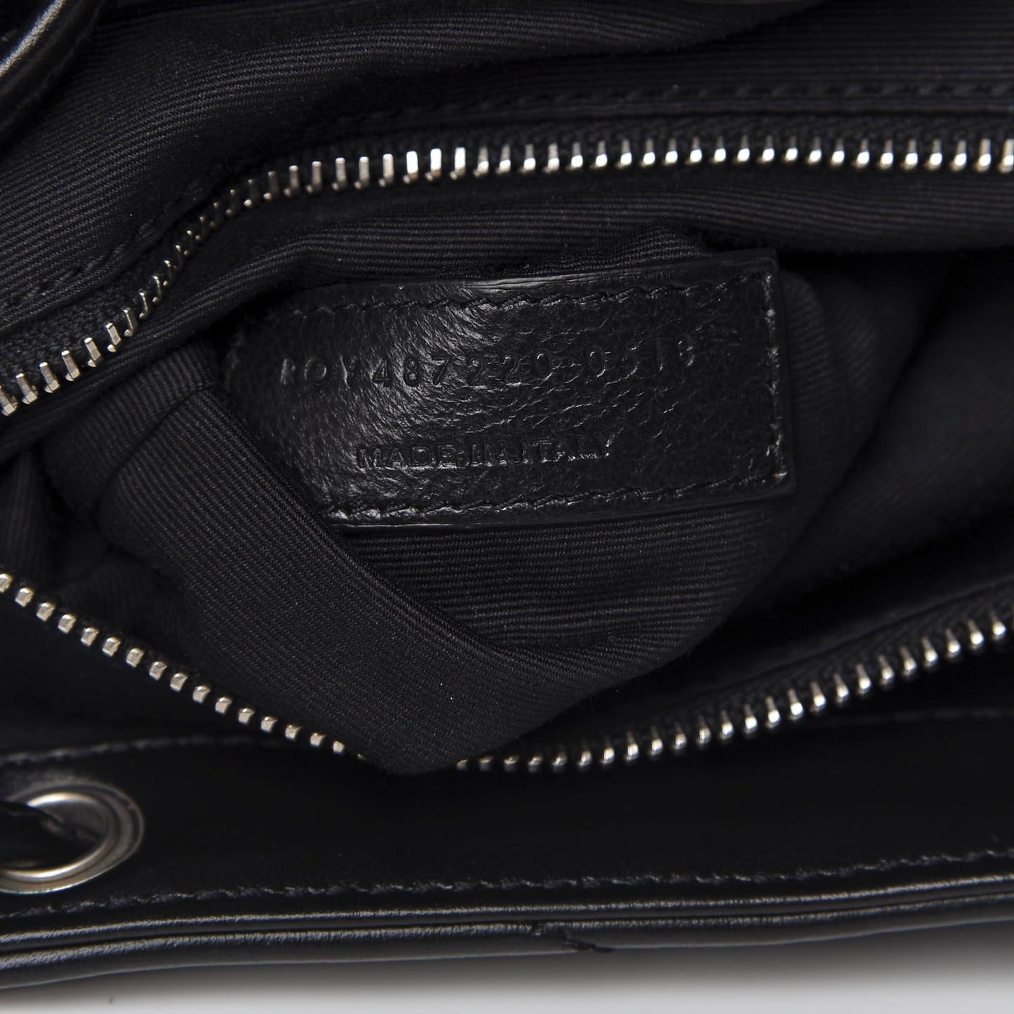 Calfskin Y Quilted Monogram Small Loulou Backpack Black