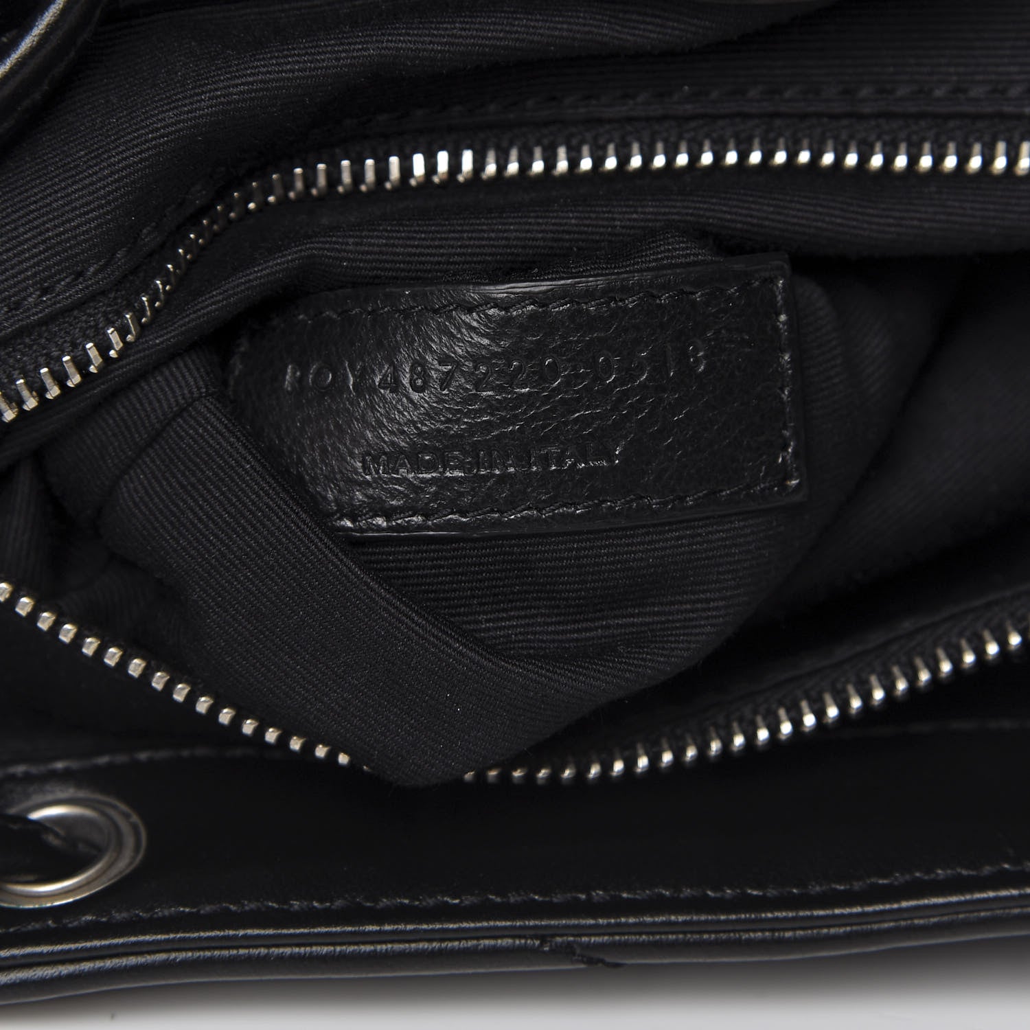 Saint Laurent Calfskin Y Quilted Monogram Small Loulou Backpack Black 8 of 8
