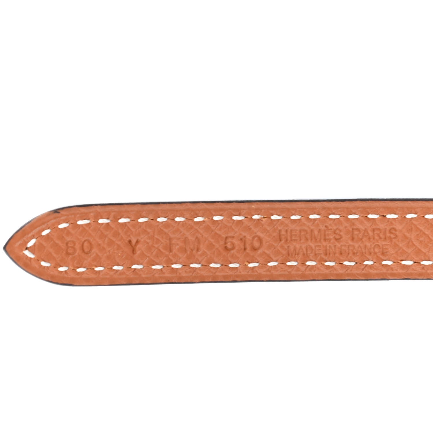 Hermes Swift Epsom 13mm Focus Belt 80 Black Gold 3 of 4