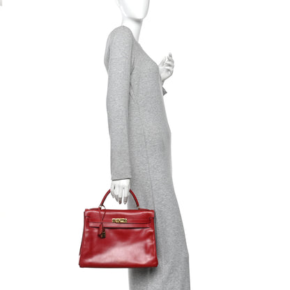 Hermes Box Kelly Retourne 32 Rouge Casaque 2 of 16