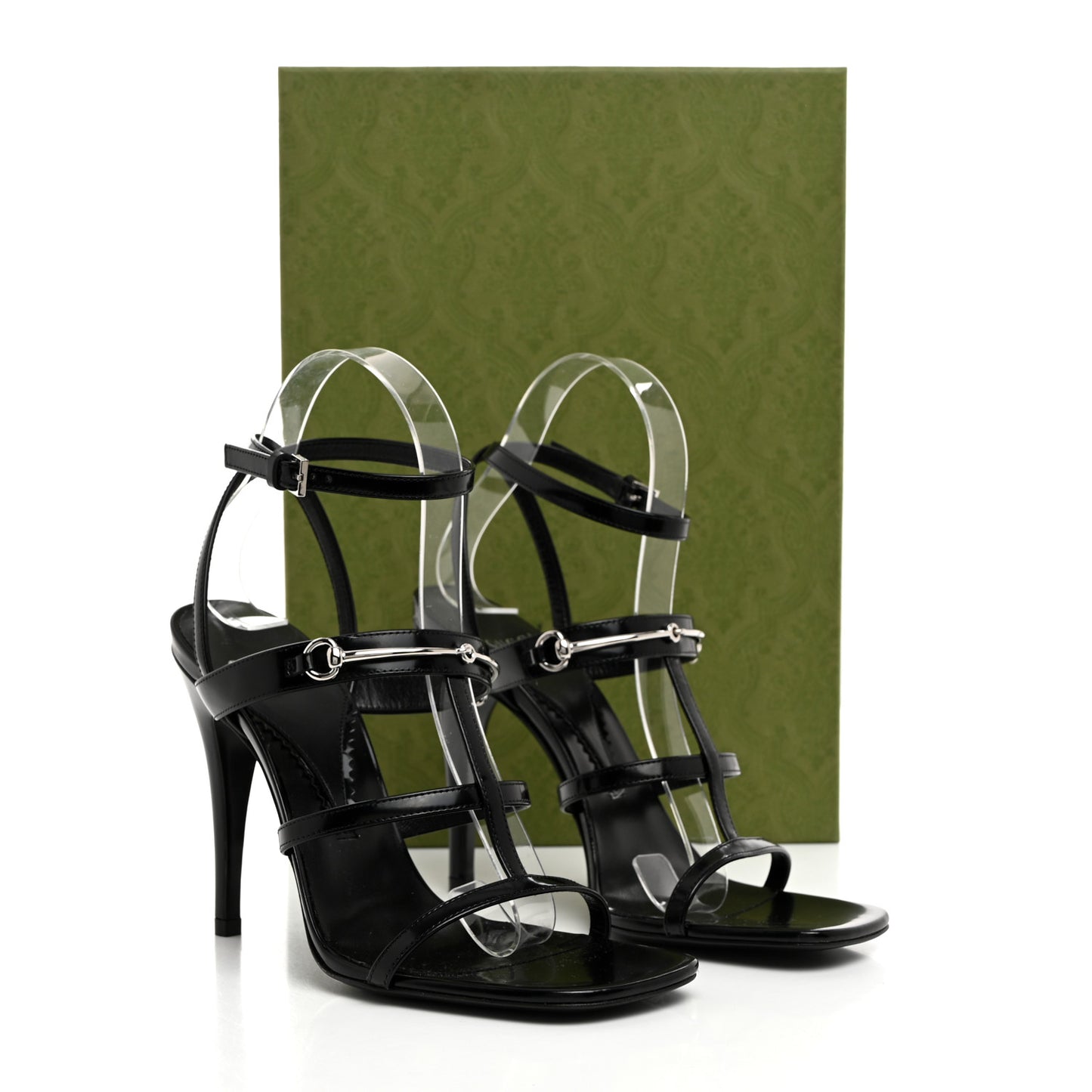 Nappa Regent Strappy Horsebit Sandals 37 Black